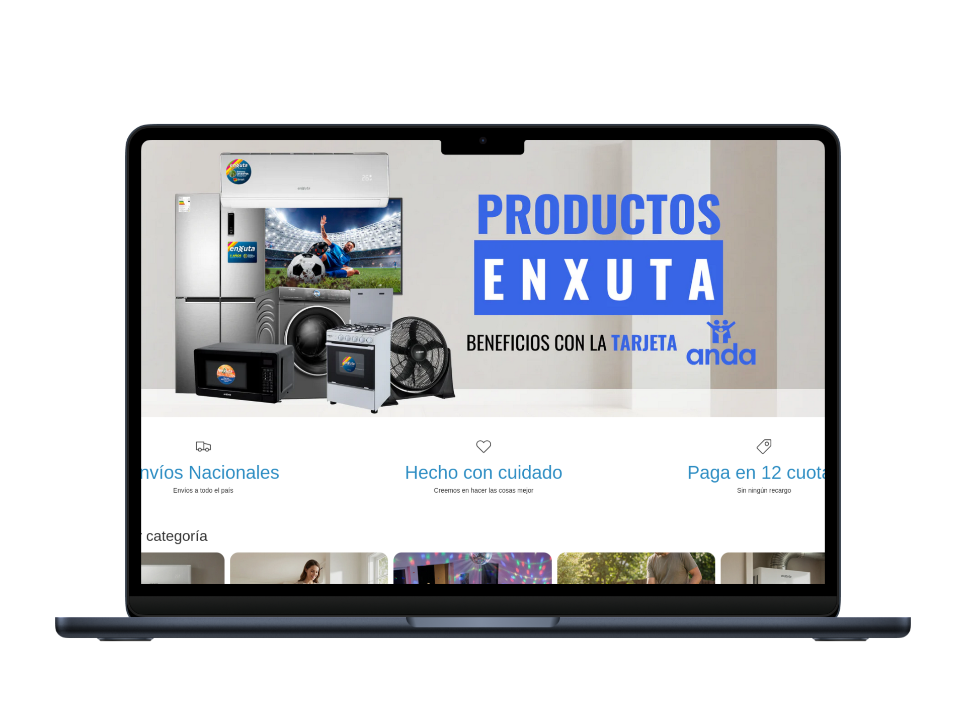 Laptop showing Grupo CPS online store